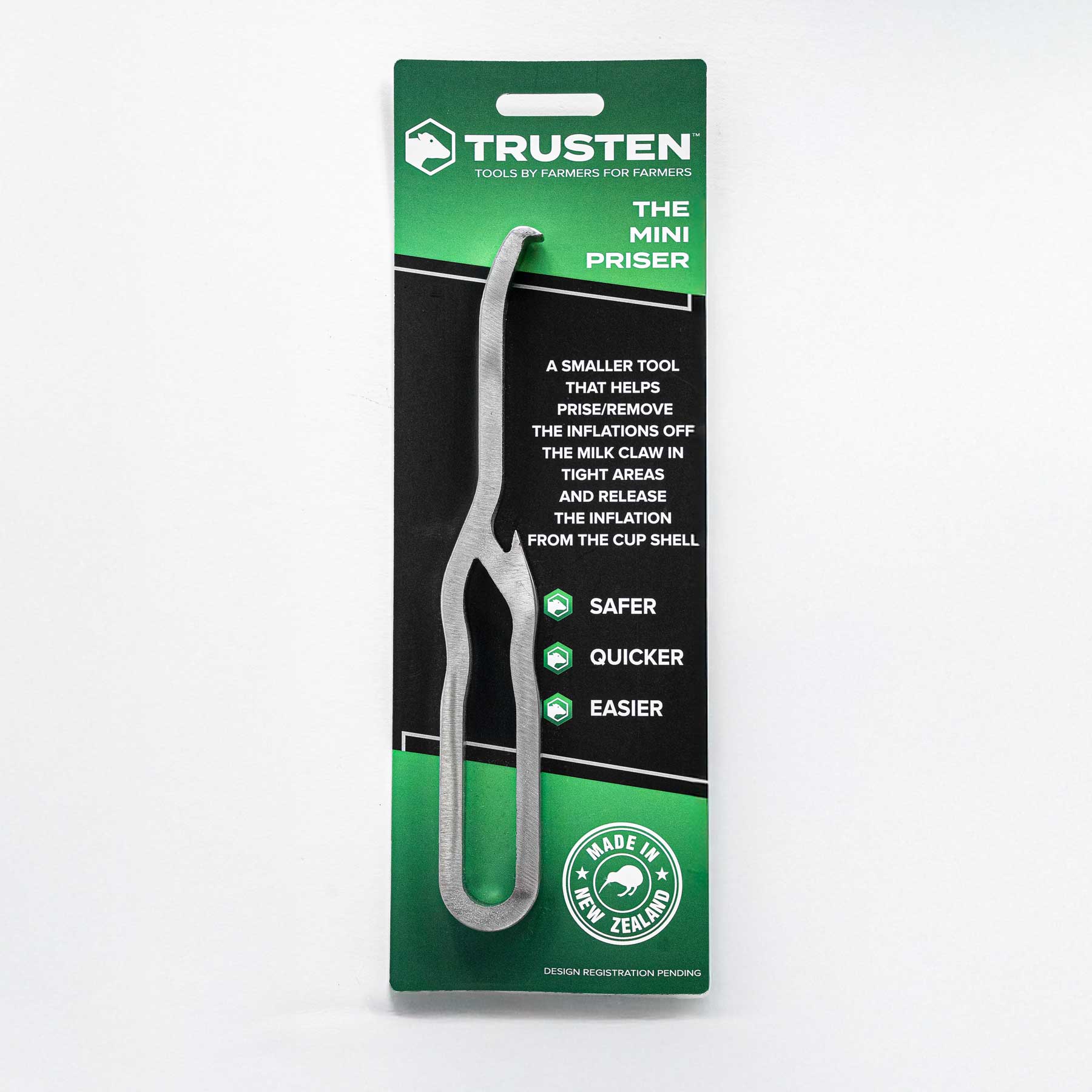 Trusten The Mini Priser – Compact & Efficient Stainless steel in packaging