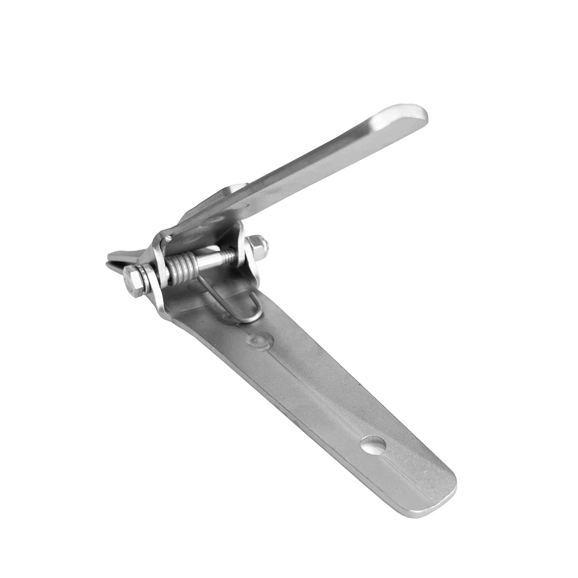 Metal toggle bolt on a white background