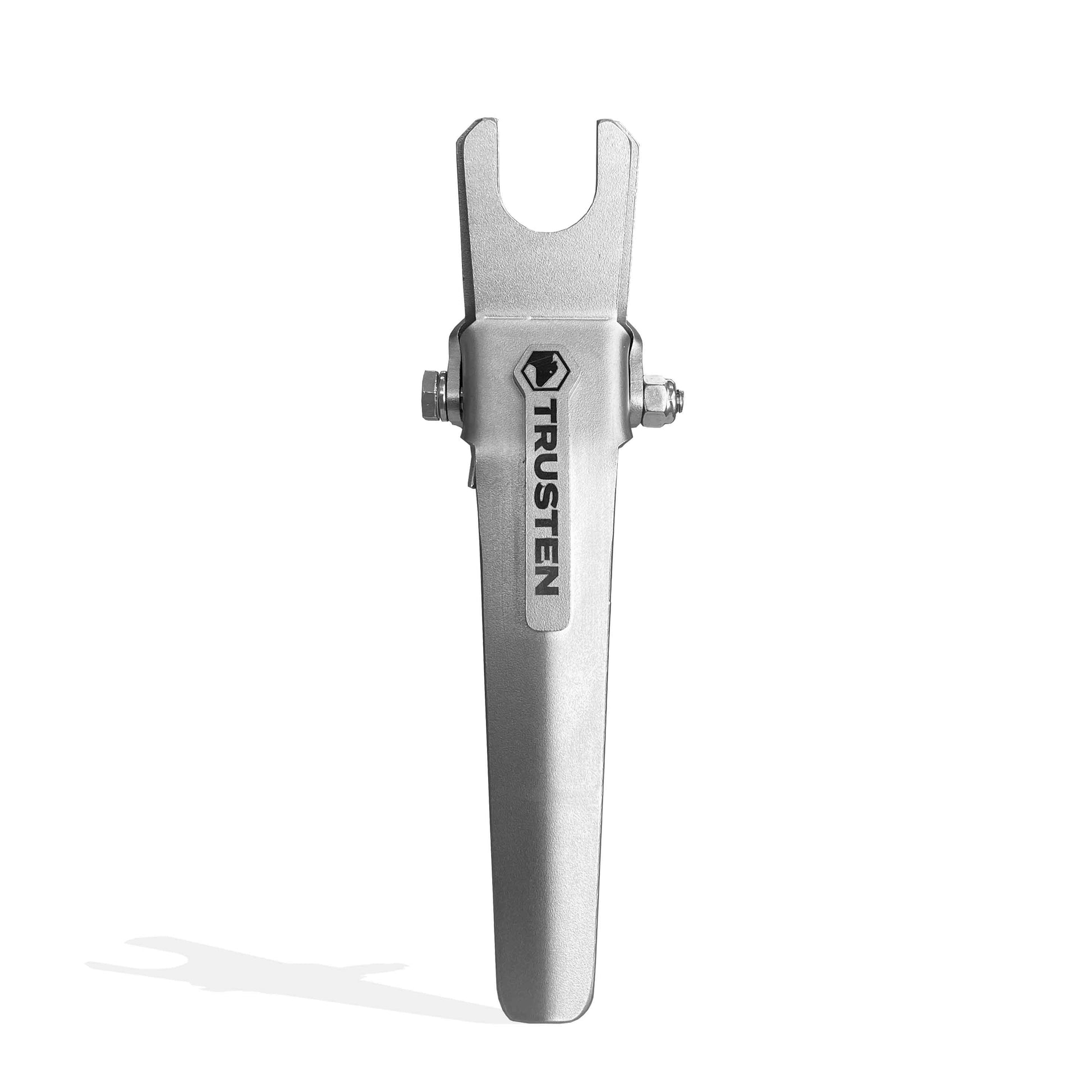 Metal Dairy Farmers tool with 'Trusten' branding on a white background.